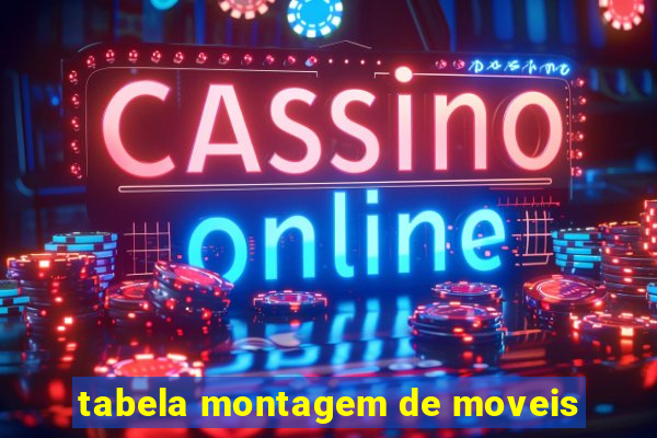 tabela montagem de moveis